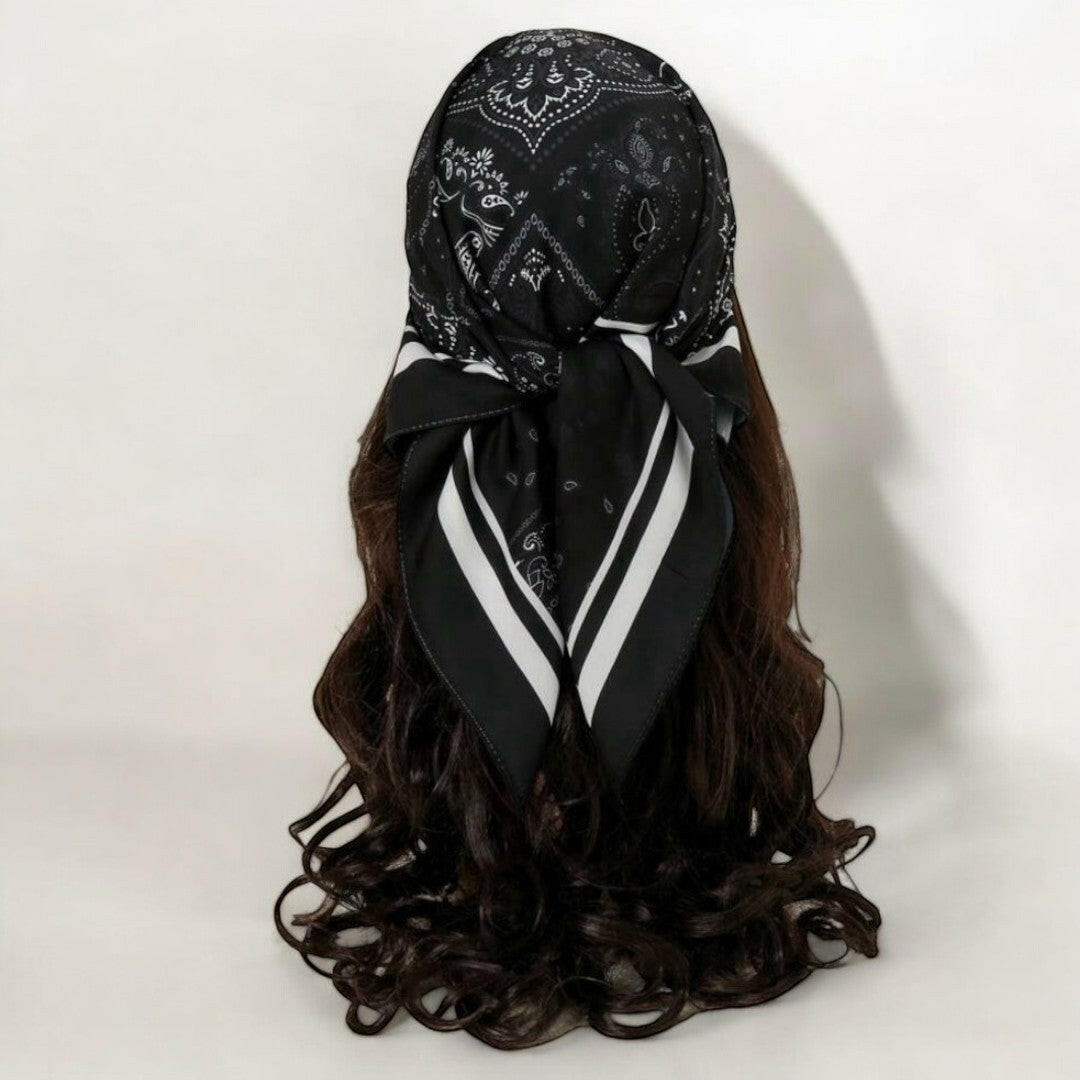 Black Square Scarf Bandana