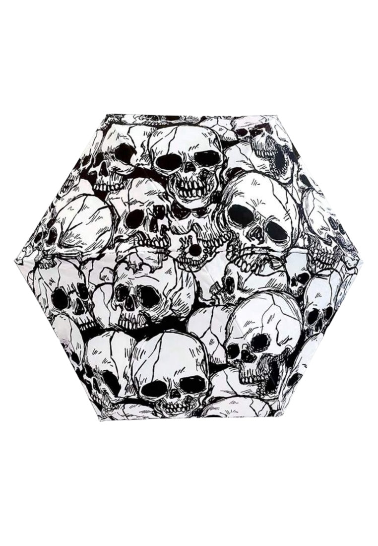 Skull Mini Folding Umbrella