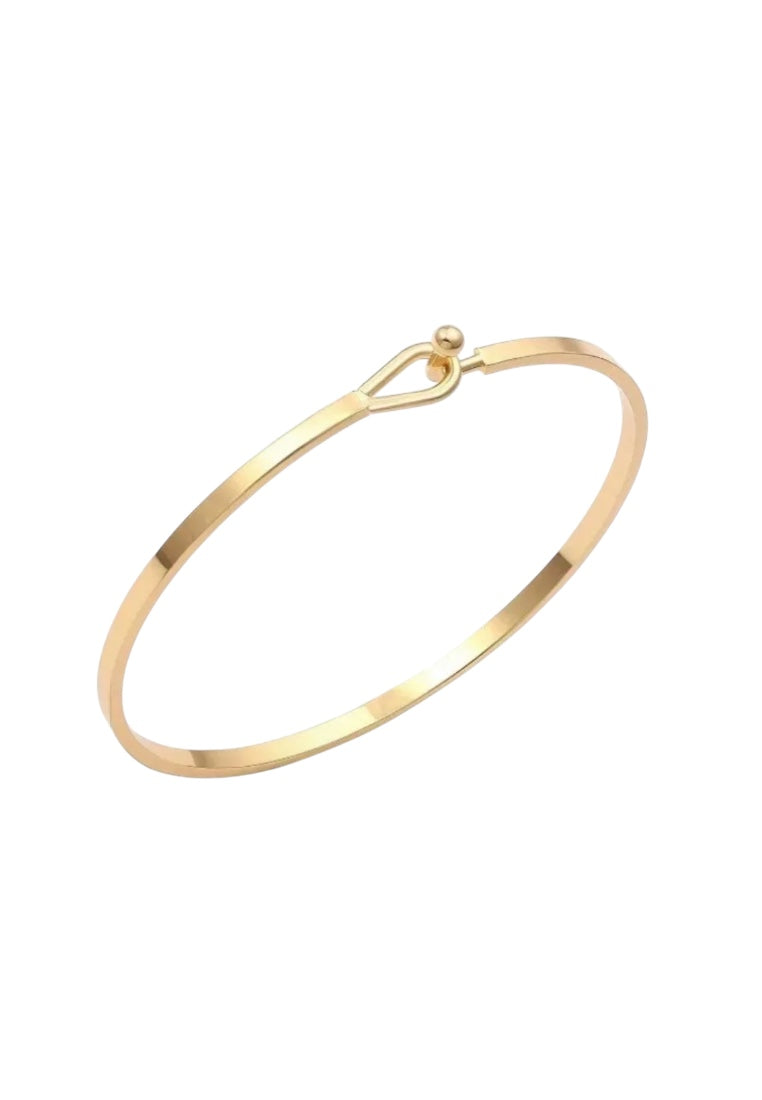 Stainless Steel Dainty Thin Cuff Bangle
