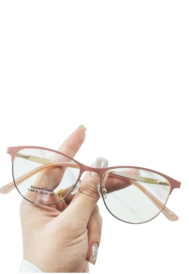Pink Cat Eye Anti-Blue Light Eyeglasses