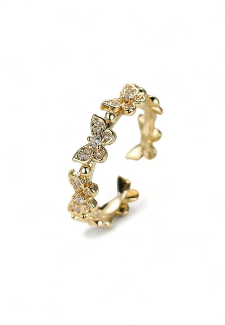 Butterfly Decor Cuff Ring