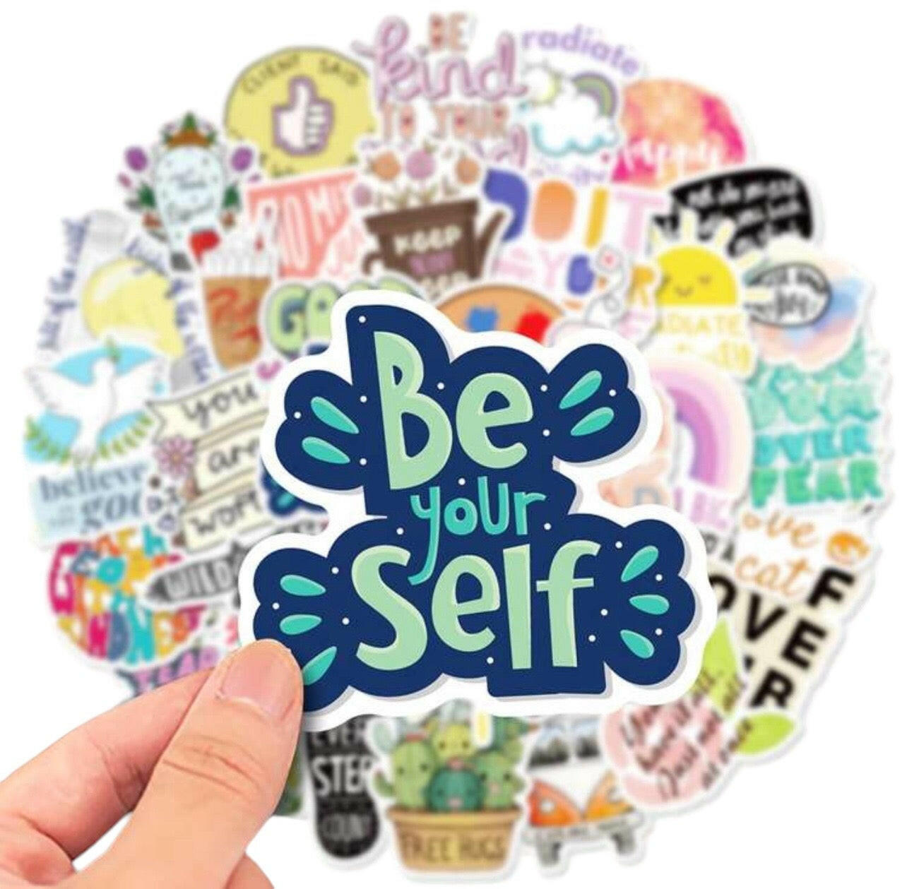 50pcs Motivational Words Graffiti Stickers