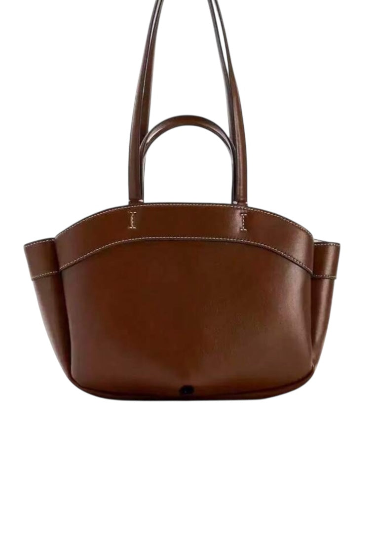 Brown Large Capacity Tote Bag