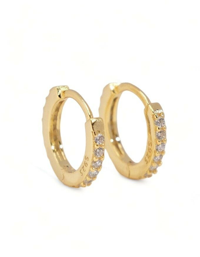 925 Sterling Silver Circle Stud Earrings