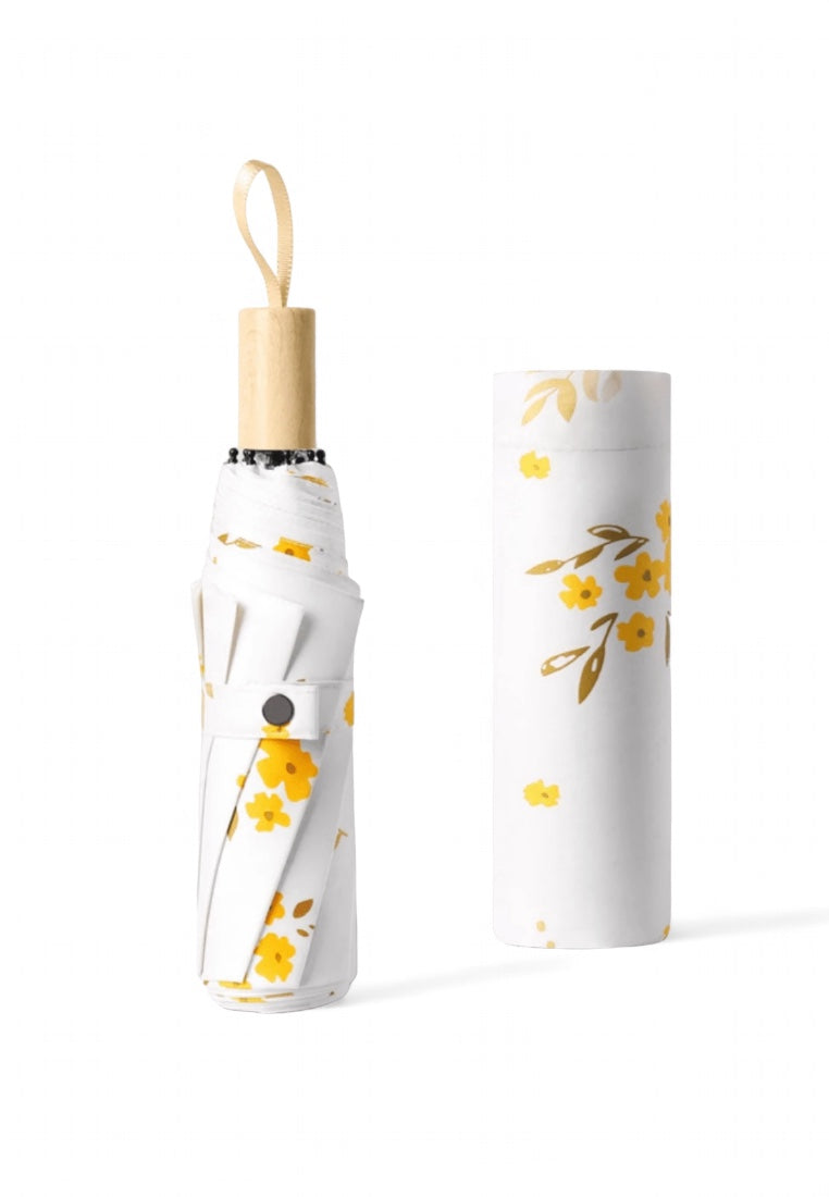 Three-Fold Wooden Handle Umbrella