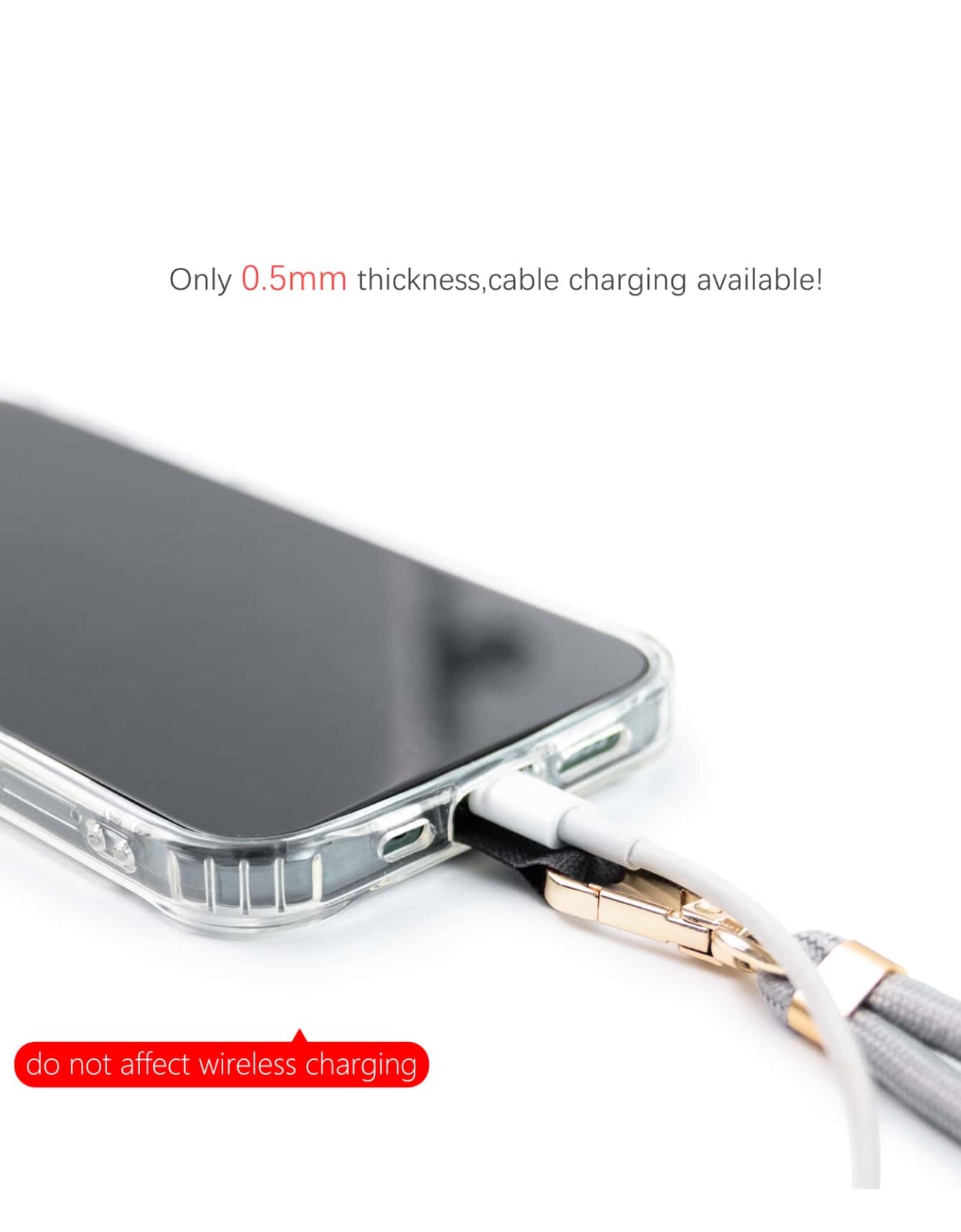 Phone Lanyard with Adjustable Crossbody Detachable Nylon Neck Strap Patch