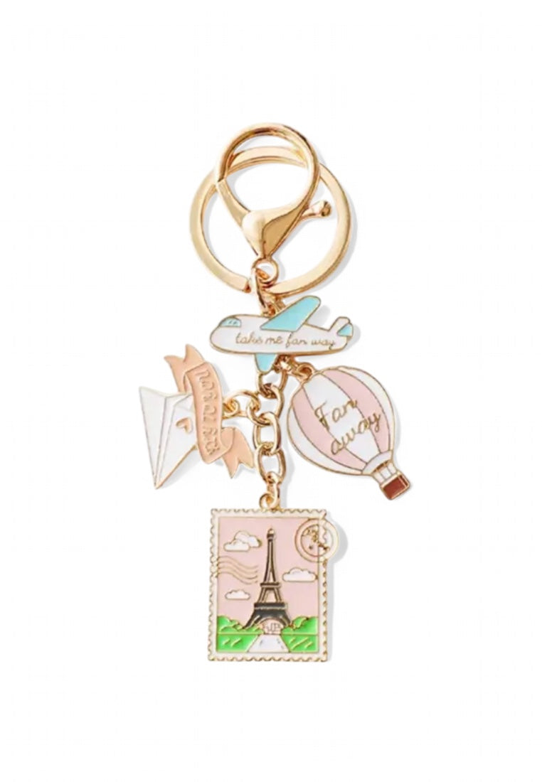 Eiffel Tower Paris Charm Keychain