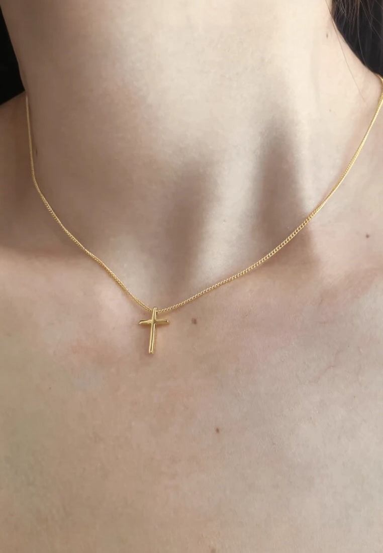 925 Sterling Silver Cross Pendant Necklace