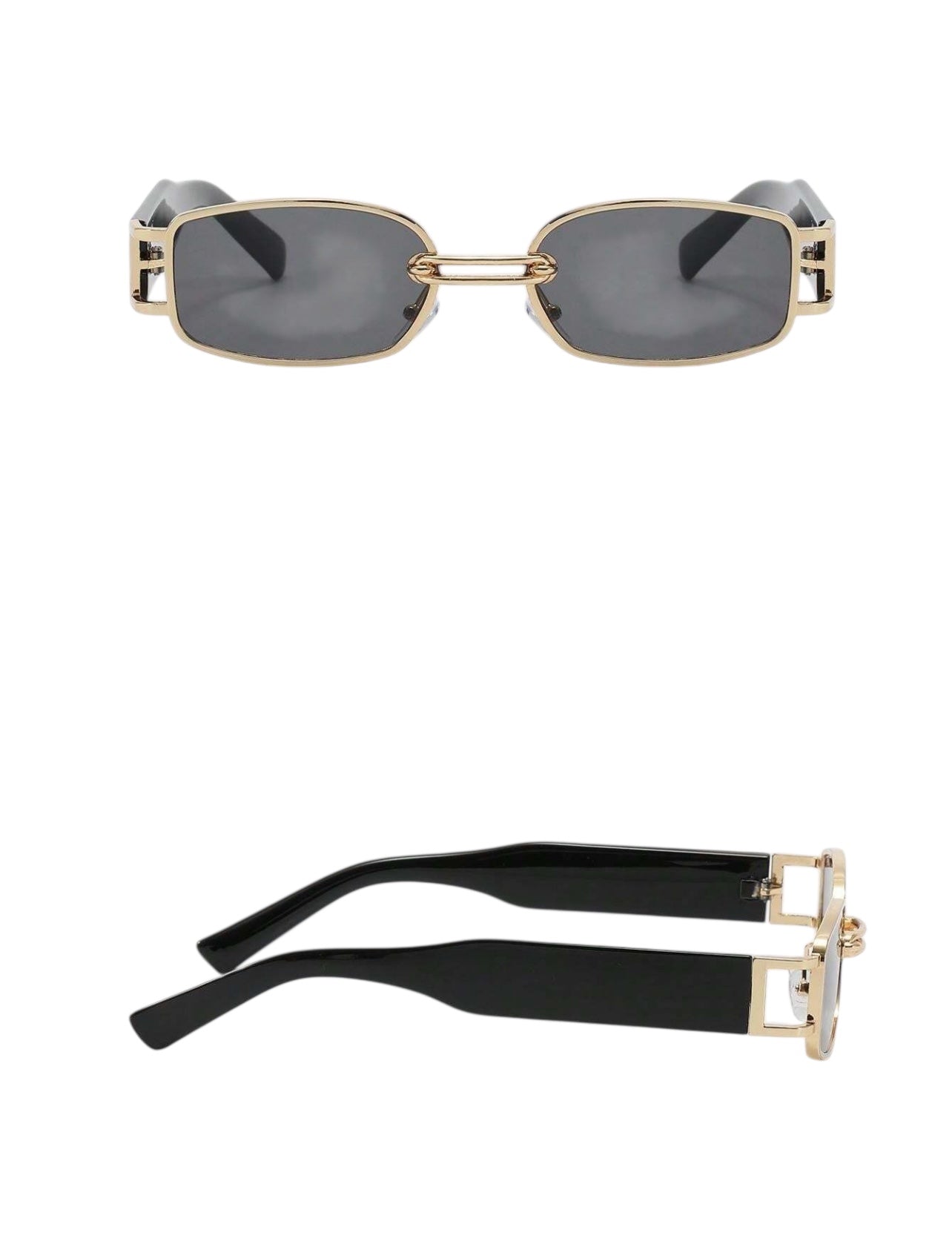 Metal Square Narrow Cool Vintage Glasses