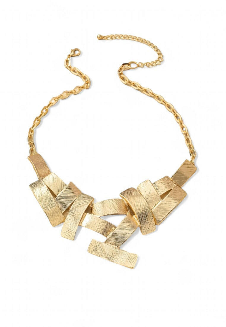 Geometric Charm Bib Necklace
