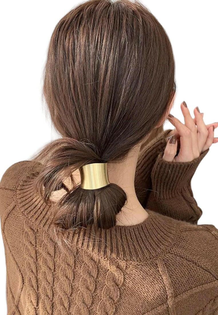 Metal Decor Hair Tie