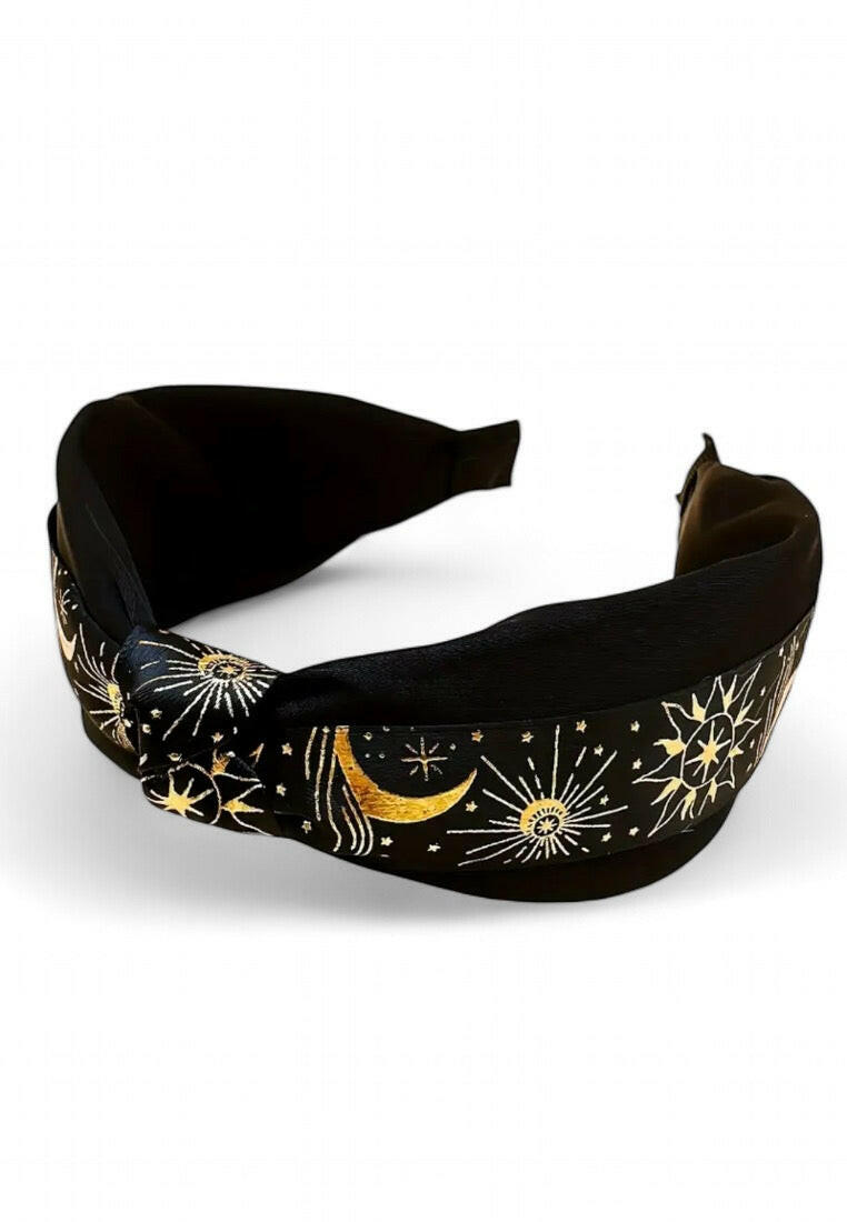 Elegant Star Moon Decorative Wide Brimmed Headband