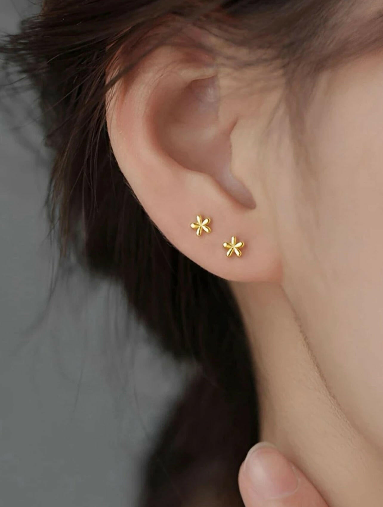 1pair mini flower Stud Earring