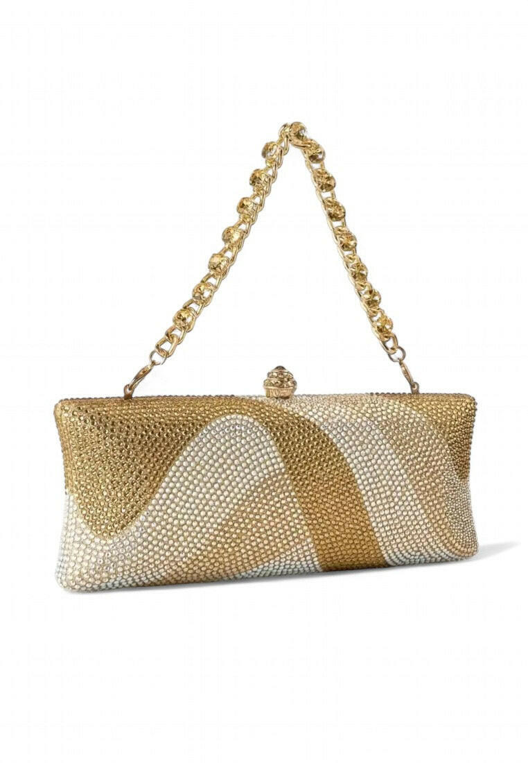 Rhinestone Embellishment Elegant Geometric Evening Clutch Bag