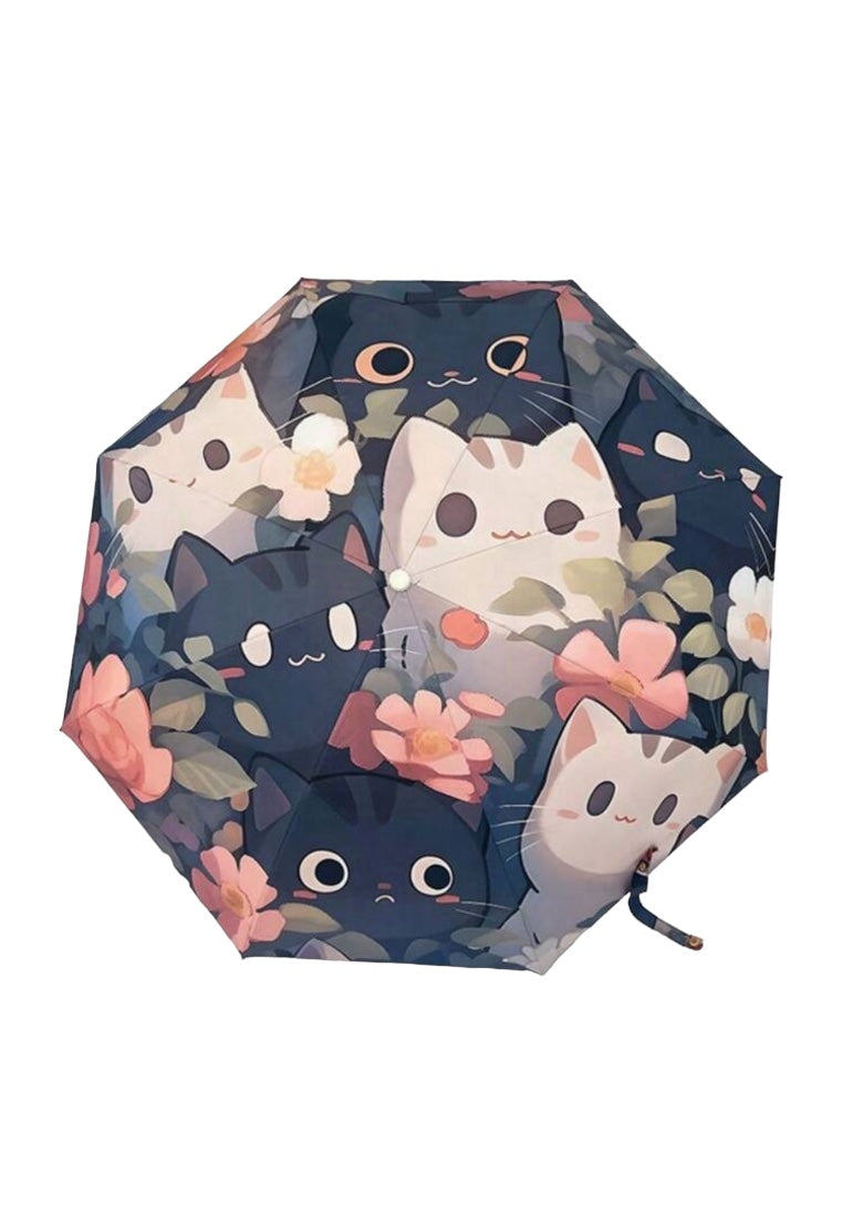 Cute Cat Printed Umbrella