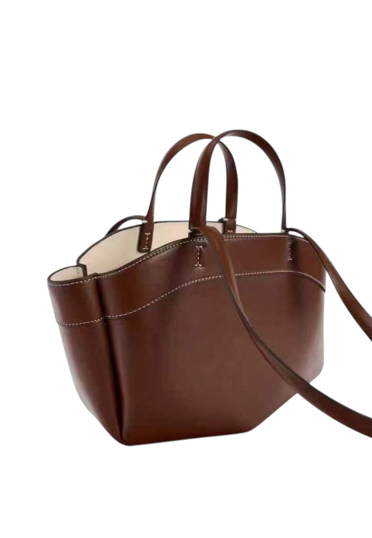 Brown Large Capacity Tote Bag