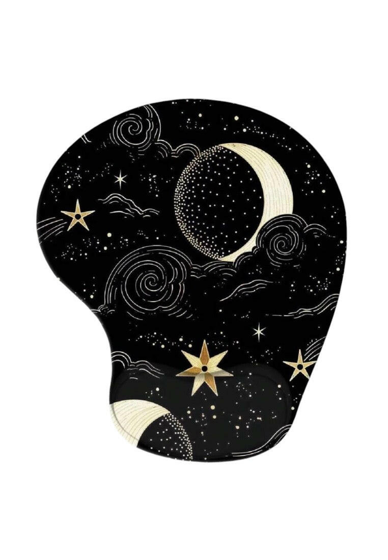 Star Pattern Mouse Pad With Wrist Rest