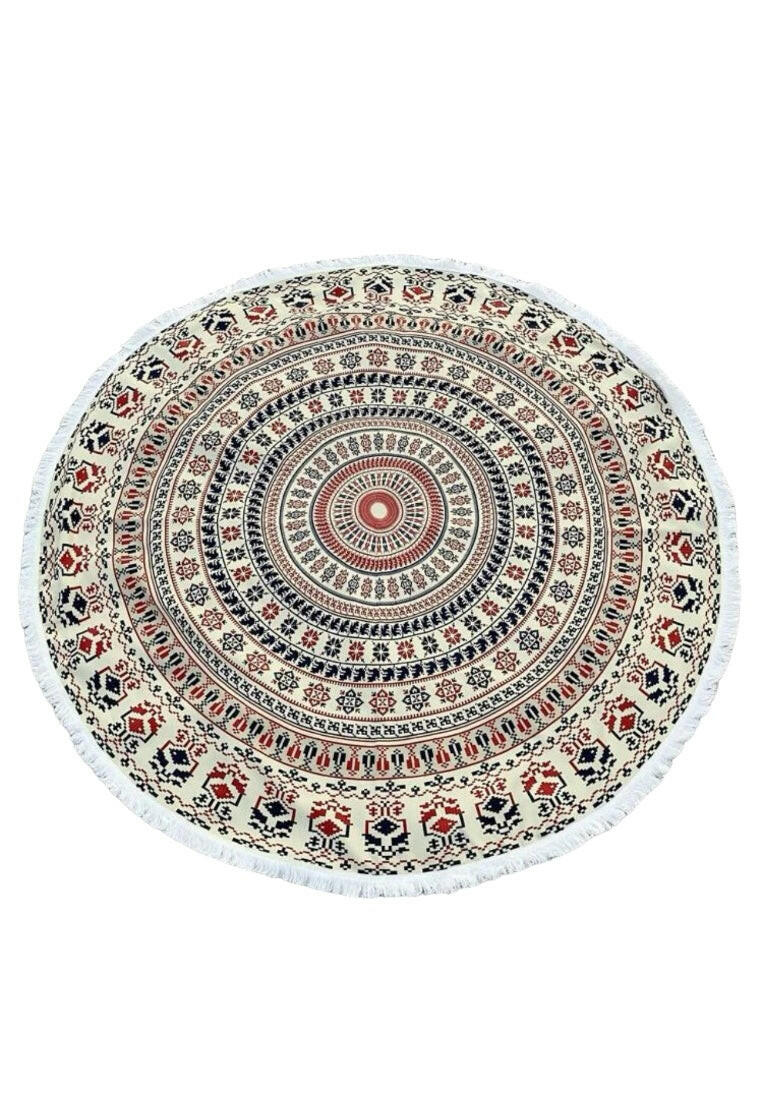 Boho Allover Print Tassel Trim Beach Blankets