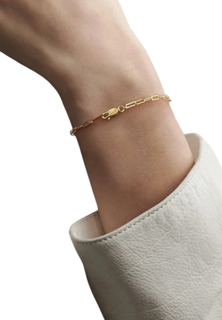 S925 Sterling Silver Simple Chain Bracelet