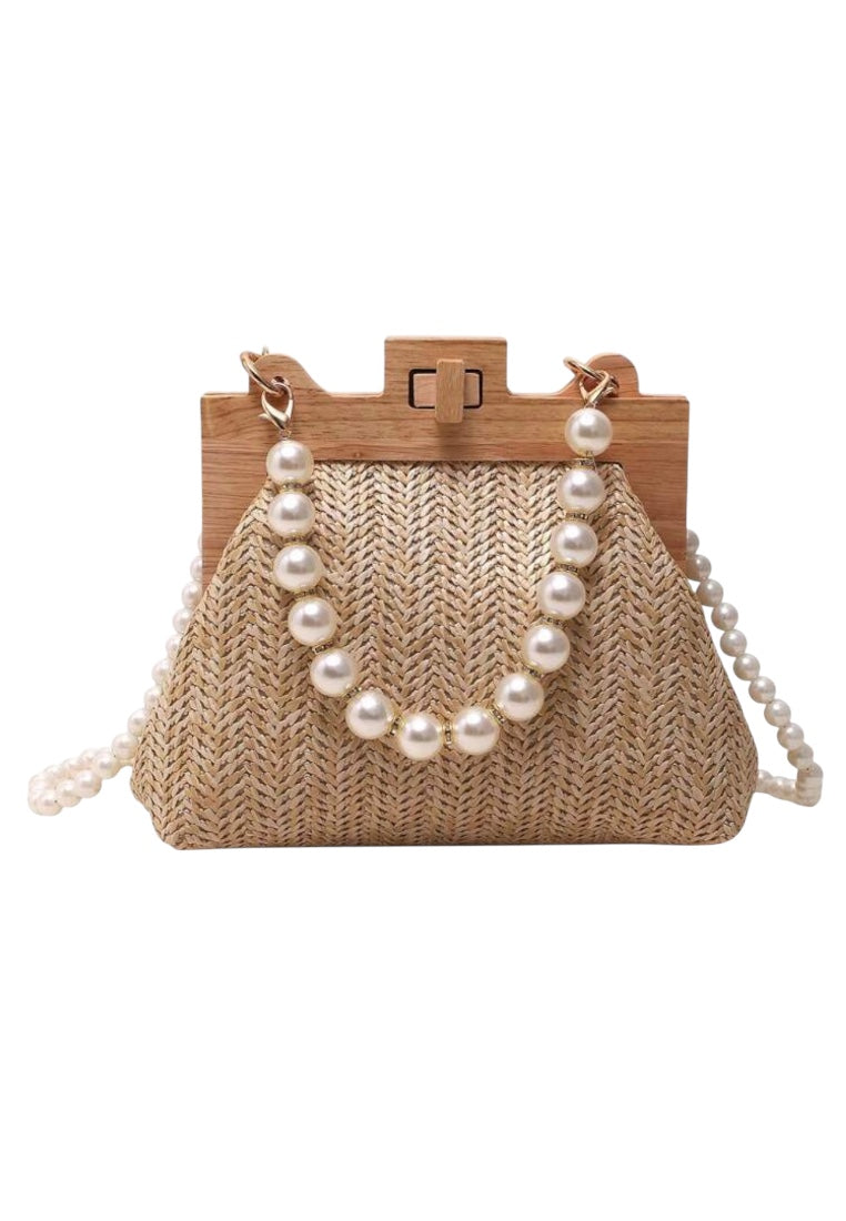 Striped Canvas Crossbody Bag