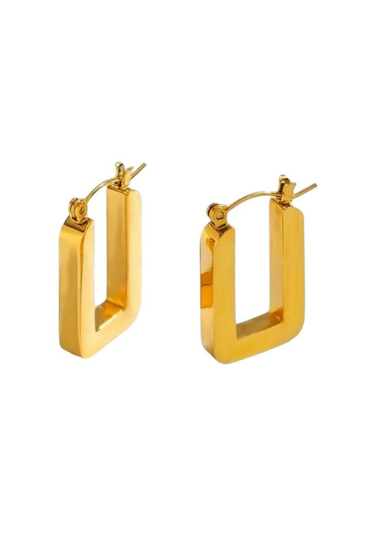 Geometric Square Earrings
