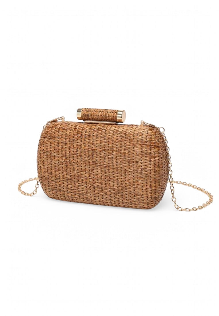 Mini Minimalist Braided Design Straw Bag