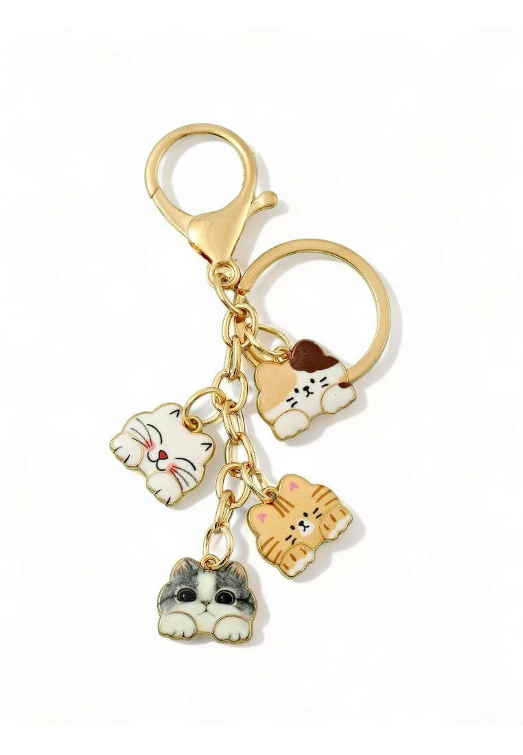 Cat-Meow Charm Keychain