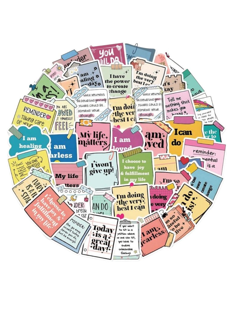 50pcs Affirmation Stickers Inspirational Stickers