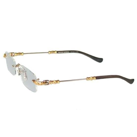 Gold Rectangular Glasses