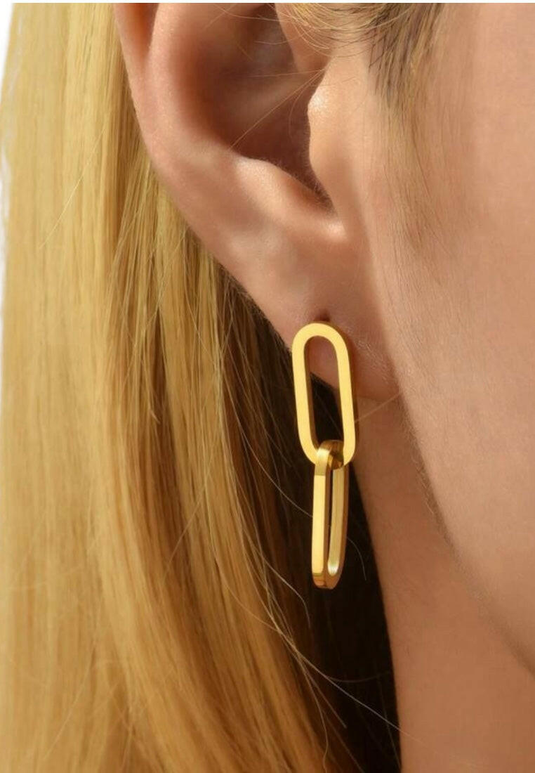 18K Gold-Plated Steel Earrings
