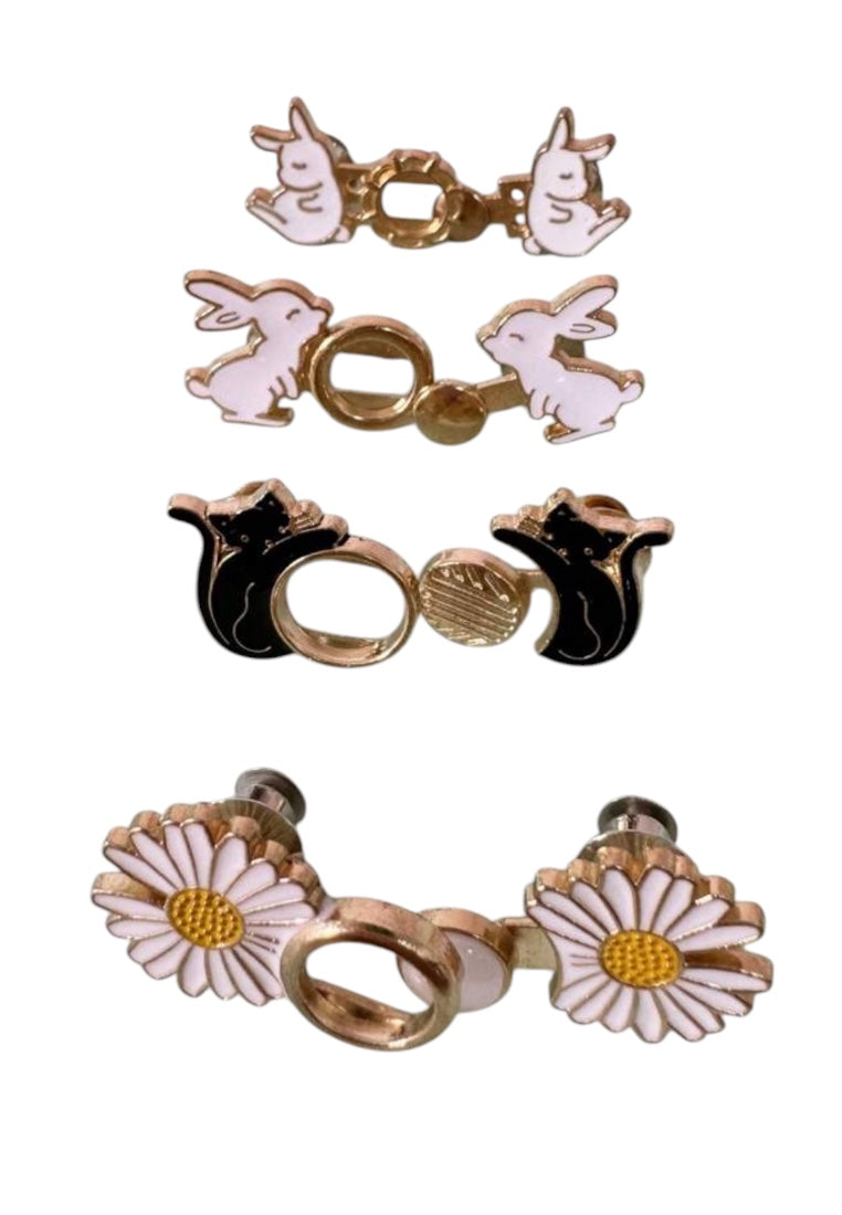 4pcs Cute Waist Buckle Pin Decorative Buttons