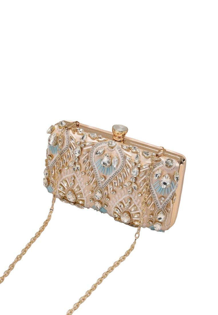 Exquisite Mini Rhinestone Decor Evening Clutch Bag