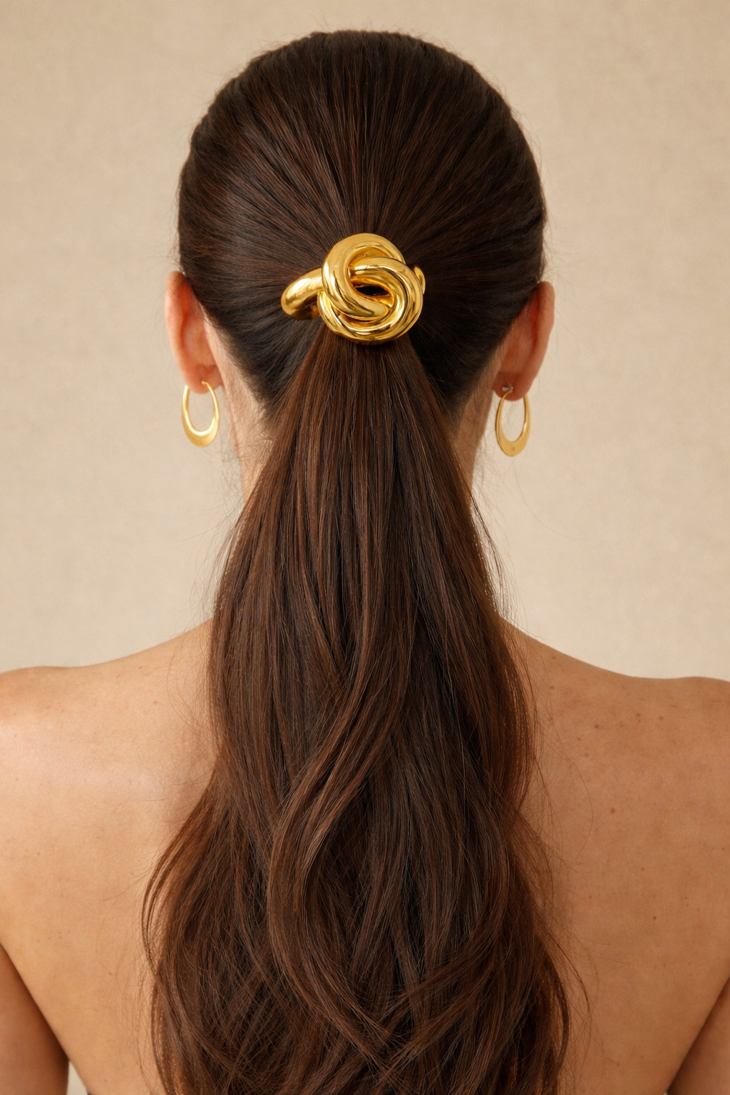 1pc Gold Twist Hair Tie