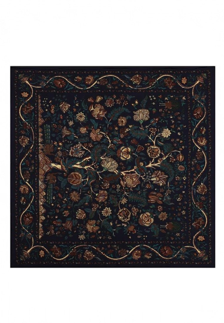 Flowers Printed Twill Scarf