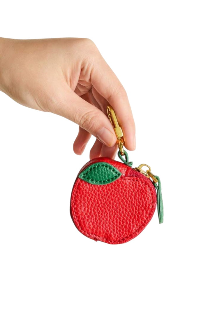 Apple Shape Fruit Charm Coin Purse Keychain