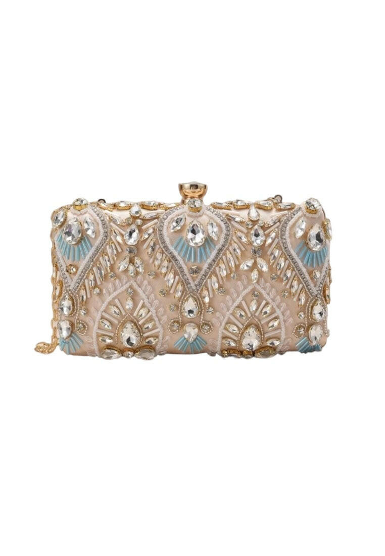 Exquisite Mini Rhinestone Decor Evening Clutch Bag