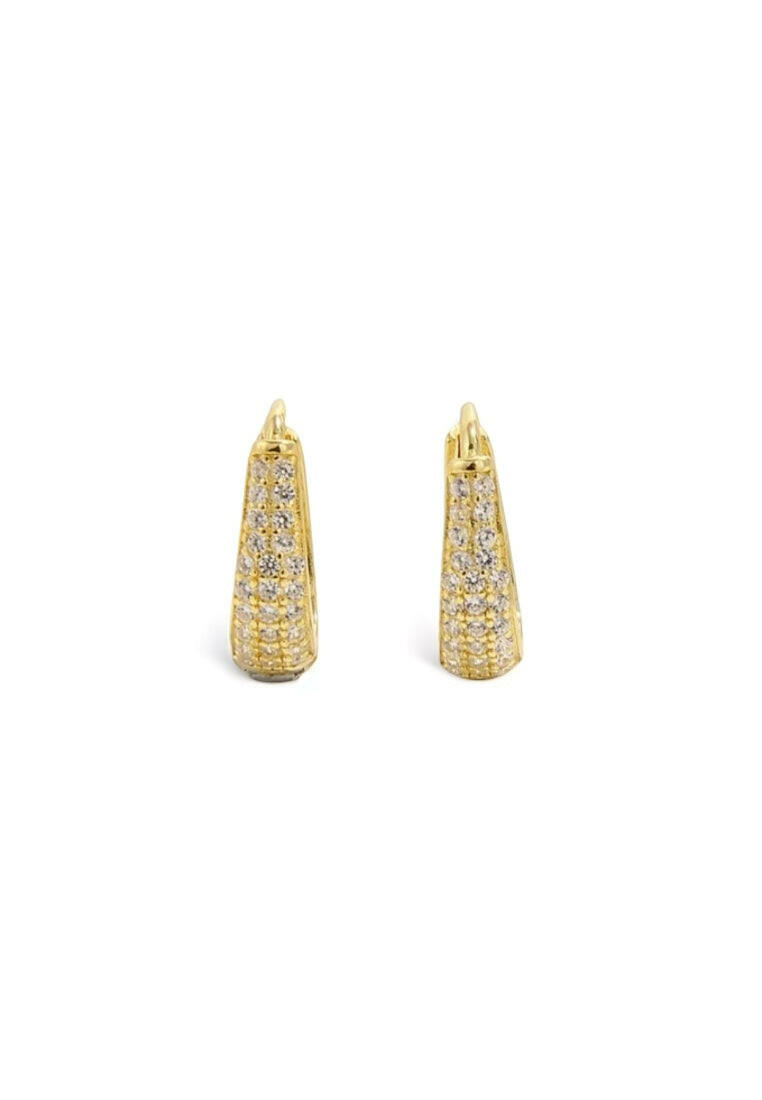 925 Gold-Plated CZ Earrings