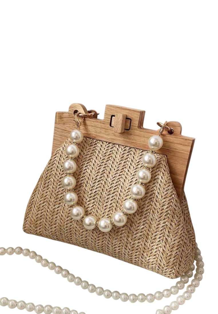 Striped Canvas Crossbody Bag