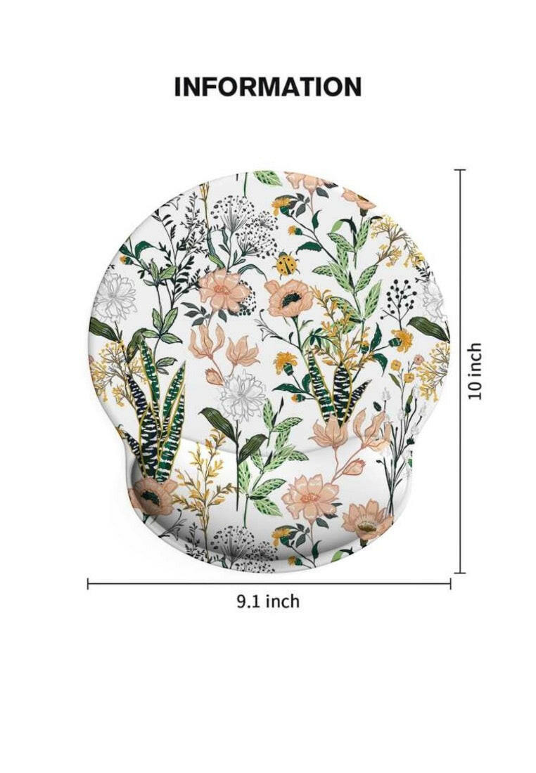Flower Print Mouse Pad