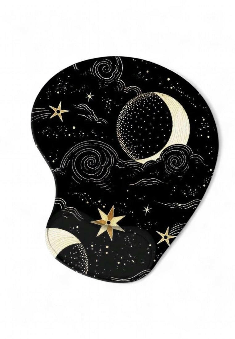 Star Pattern Mouse Pad With Wrist Rest