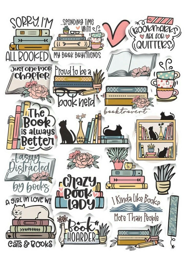 2 Sets Of 22 Designs Cartoon Stationery Assorted Stickers