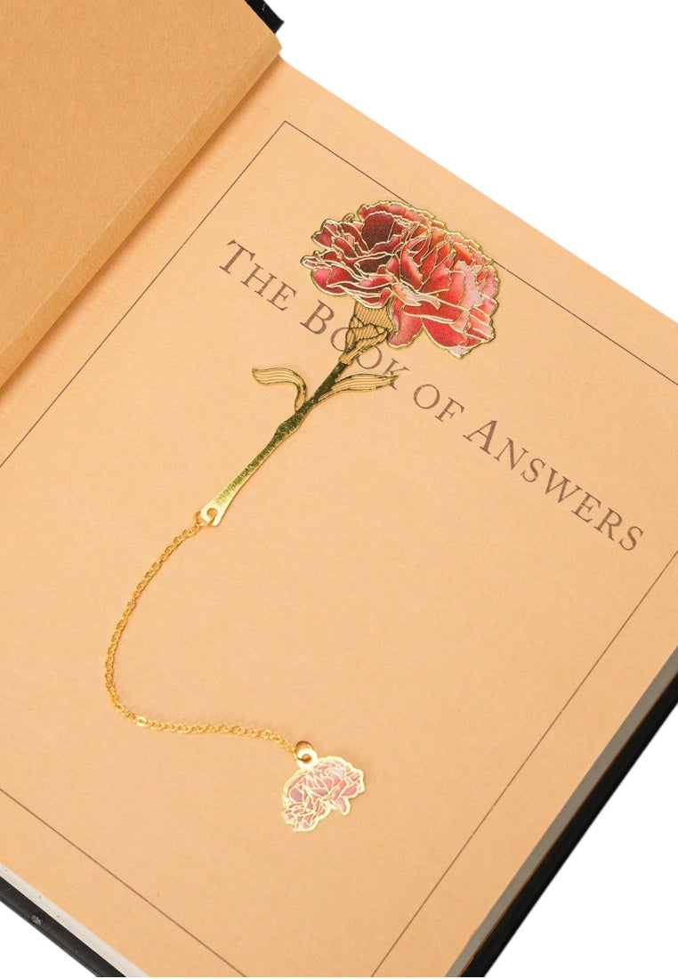 Metal Carnation Bookmark