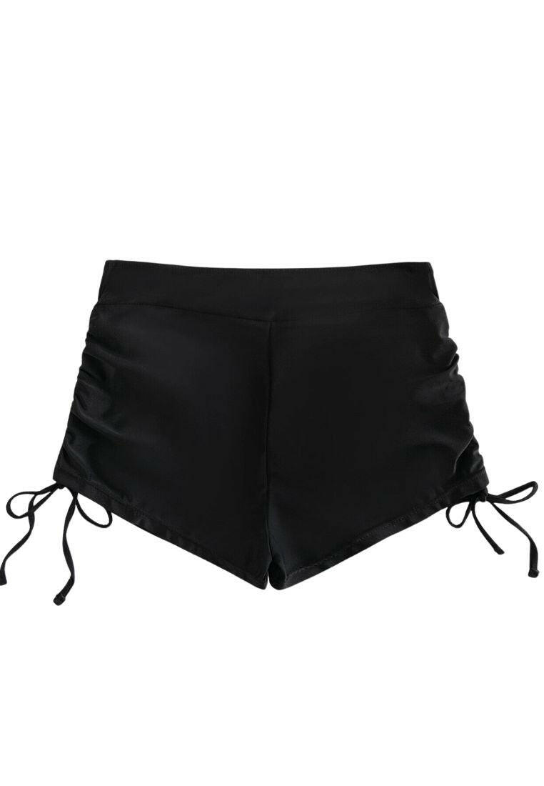Drawstring Side Bikini Shorts