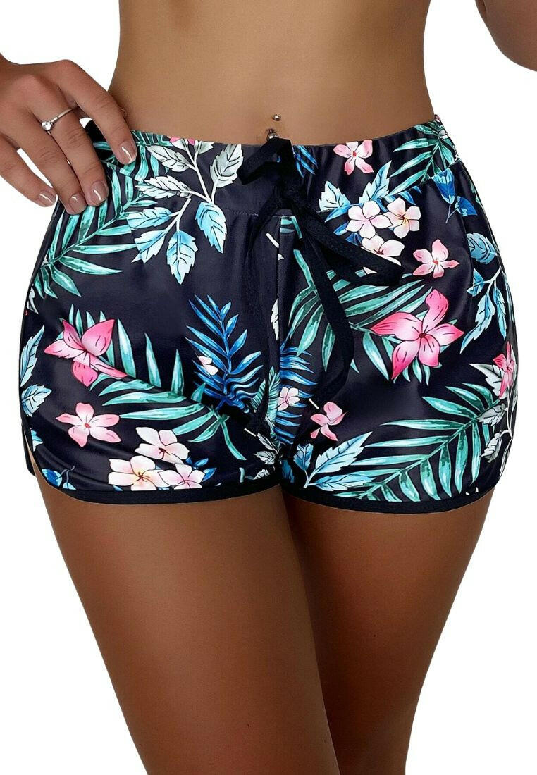 Tropical Print Swim Shorts