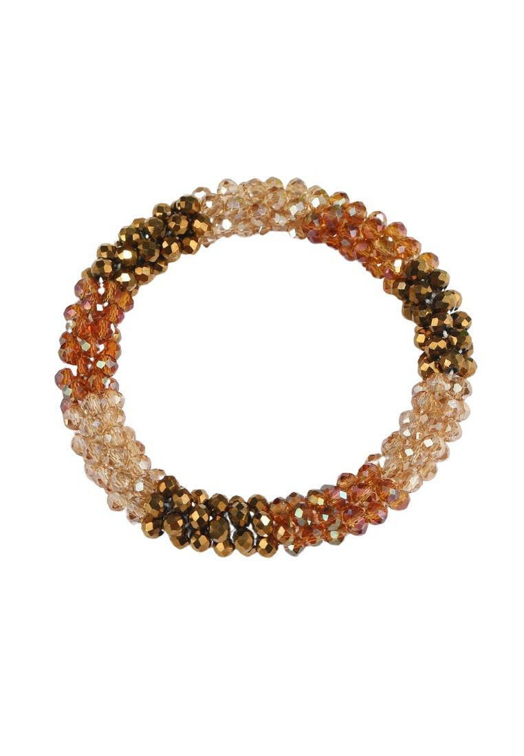 Vibrant color block beaded bracelet, showcasing a playful arrangement of bold and contrasting beads in various shapes and sizes, creating a lively and eye-catching accessory.