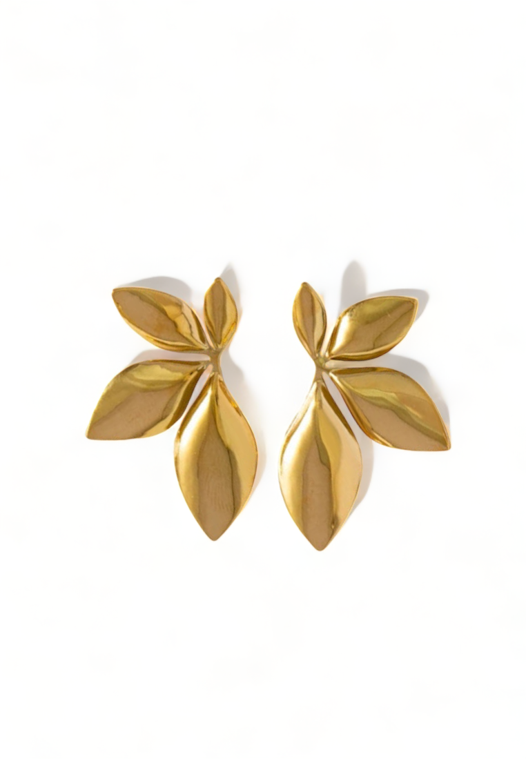 Minimalist Stainless Steel Flower Stud Earrings