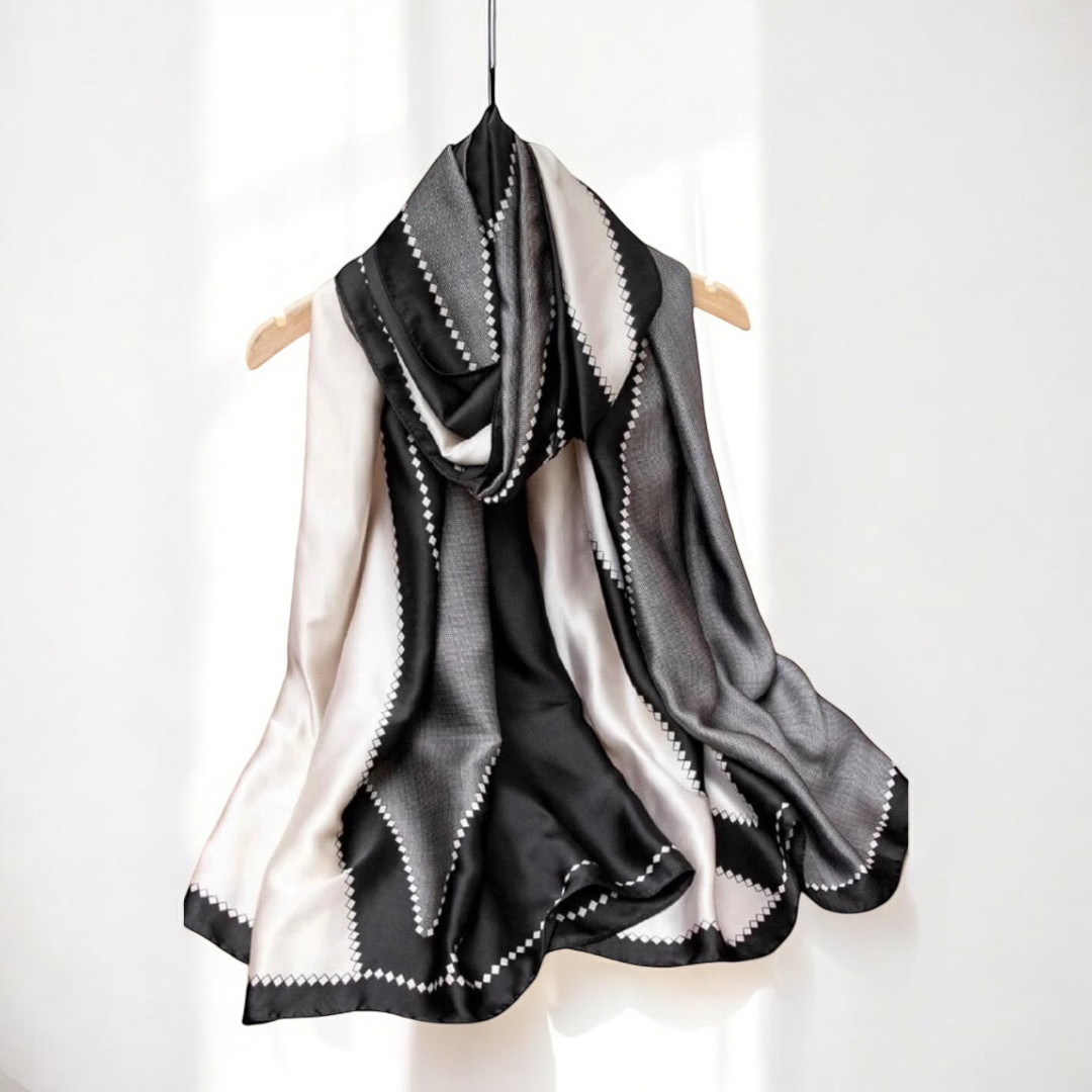 Geometric Color Block Scarf