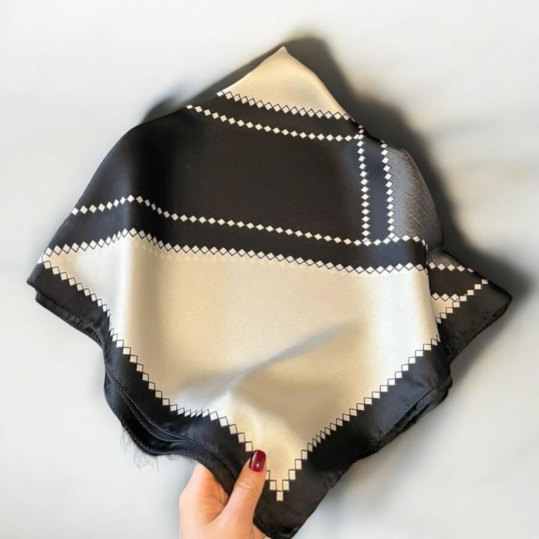 Geometric Color Block Scarf