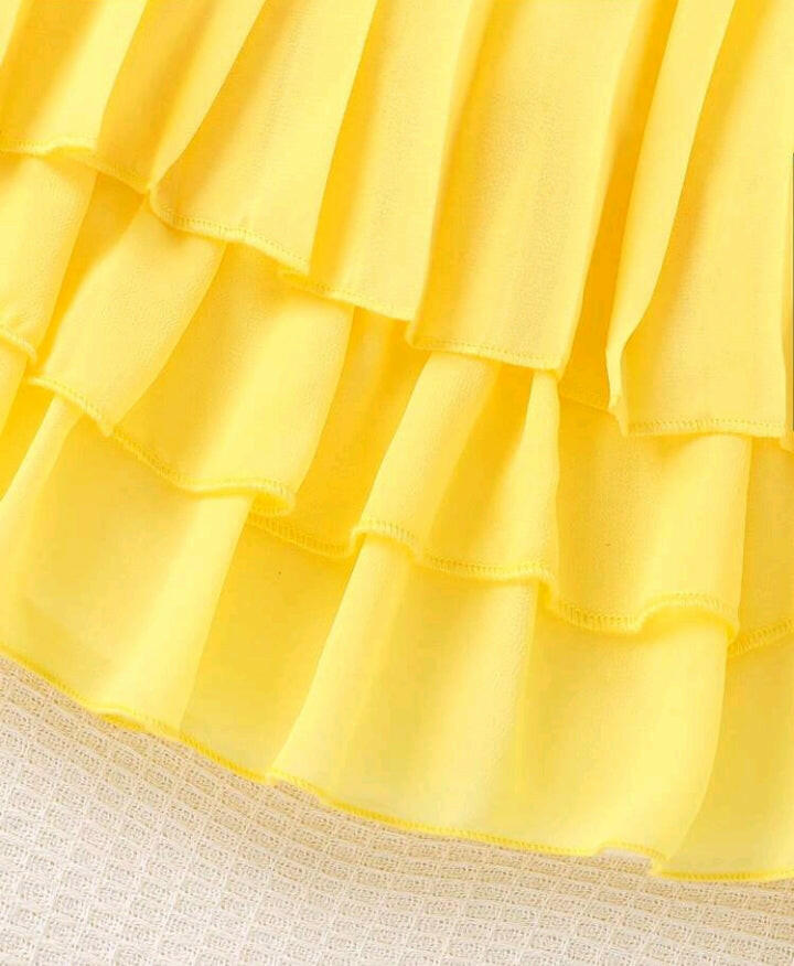 Toddler Girl's Pleated Elegant Party Princess Dress