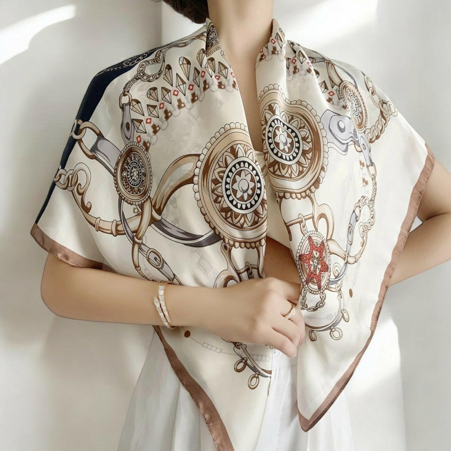 Chain Print Scarf